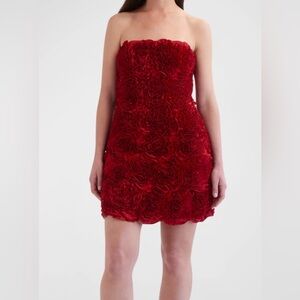 AJE Gazer Rosette Mini Dress. Size 10